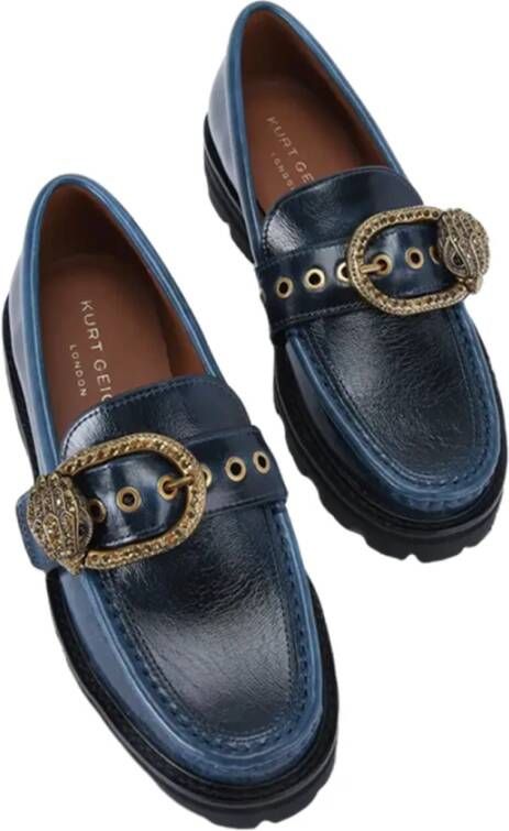 Kurt Geiger Chunky Leren Loafers met Antiek Messing Gesp