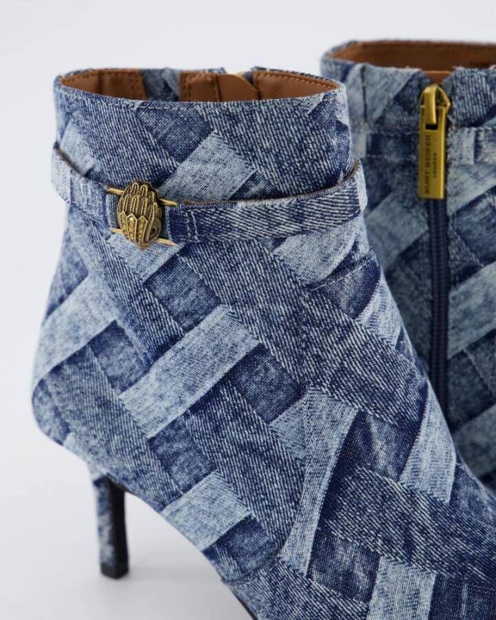 Kurt Geiger Flexi Enkellaarzen Blue Dames