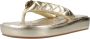 Kurt Geiger Stijlvolle Puff Flip Flops Yellow Dames - Thumbnail 3