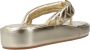 Kurt Geiger Stijlvolle Puff Flip Flops Yellow Dames - Thumbnail 4