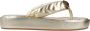 Kurt Geiger Stijlvolle Puff Flip Flops Yellow Dames - Thumbnail 5