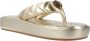 Kurt Geiger Stijlvolle Puff Flip Flops Yellow Dames - Thumbnail 6