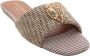 KURT GEIGER LONDON Slippers Dames Kensington Flat Maat: 42 Materiaal: Textiel Kleur: Beige - Thumbnail 14
