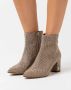 Kurt Geiger London Fabric Ankle Boot Enkellaarsjes Enkelboots met rits Dames Goud - Thumbnail 13