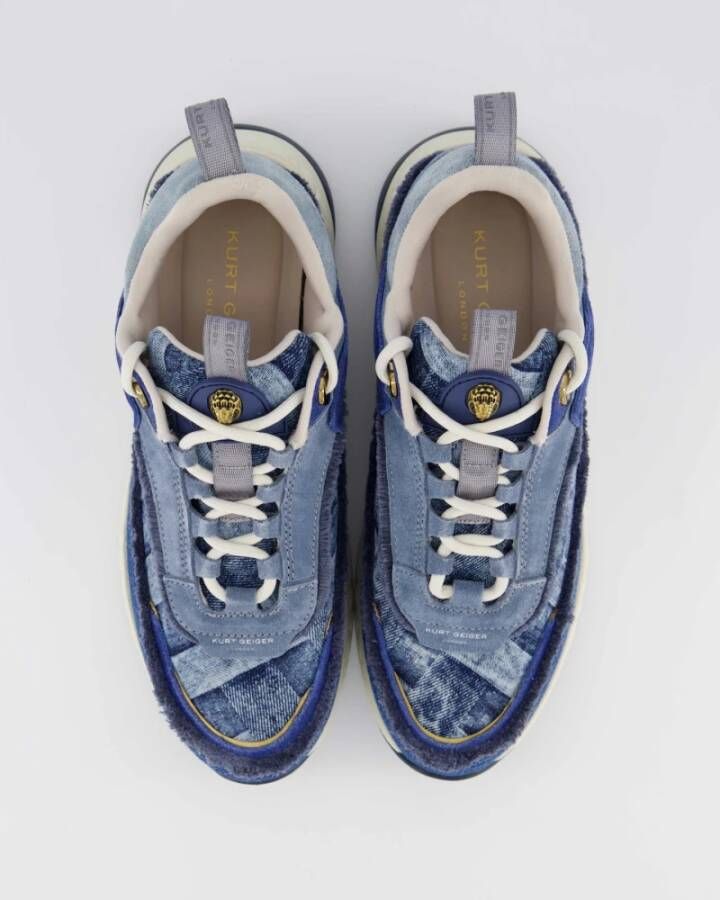 Kurt Geiger Kensington Sneaker Blauw Jeans Blue Dames