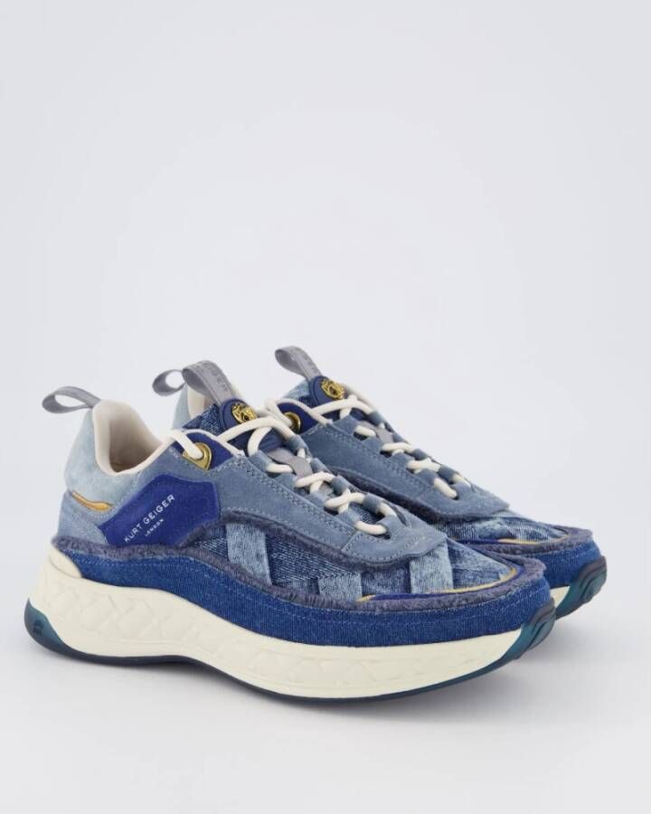 Kurt Geiger Kensington Sneaker Blauw Jeans Blue Dames