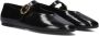 Kurt Geiger Mayfair Ballet Zwarte Leren Ballerinas Black Dames - Thumbnail 9