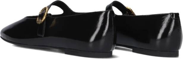 Kurt Geiger Mayfair Ballet Zwarte Leren Ballerinas Black Dames