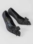 Kurt Geiger Moderne Onderscheiding met Belgravia Crystal Bow Black Dames - Thumbnail 3