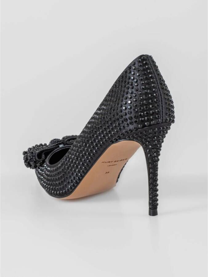 Kurt Geiger Moderne Onderscheiding met Belgravia Crystal Bow Black Dames