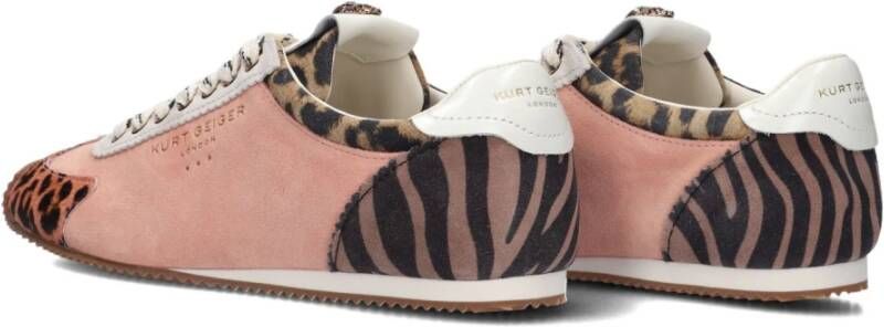 Kurt Geiger Oranje Suède Runner Sneakers Multicolor Dames