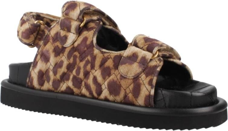 Kurt Geiger Orson Platte Sandalen Brown Dames