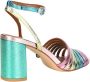 Kurt Geiger Pierra sandalette van leer met metallic finish - Thumbnail 12