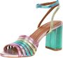 Kurt Geiger Pierra sandalette van leer met metallic finish - Thumbnail 14