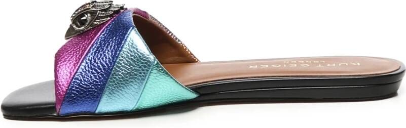 Kurt Geiger Regenboog Streep Rode Sandalen