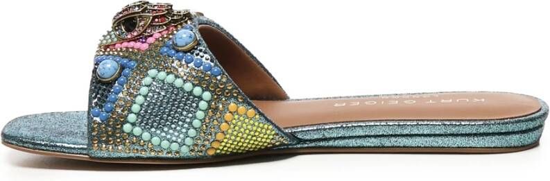 Kurt Geiger Rode sandalen met diamantmotief