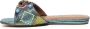Kurt Geiger Kensington Flat Jewel slipper turqoise - Thumbnail 3