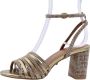 Kurt Geiger Pierra sandalette van leer met metallic finish - Thumbnail 14