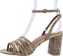 Kurt Geiger Pierra sandalette van leer met metallic finish - Thumbnail 10