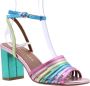 Kurt Geiger Pierra sandalette van leer met metallic finish - Thumbnail 6