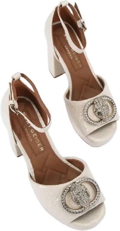 Kurt Geiger Sandaal van python reliëfleer met enkelband