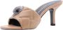 Kurt Geiger Kristalversierde Sandaal Sabot Yellow Dames - Thumbnail 8