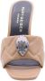 Kurt Geiger Kristalversierde Sandaal Sabot Yellow Dames - Thumbnail 9