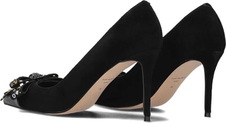 Kurt Geiger Stud Bow Zwarte Hakken