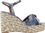 Kurt Geiger Dames Pumps Kensington Espadrille Denim Jeansblauw - Thumbnail 16