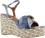 Kurt Geiger Dames Pumps Kensington Espadrille Denim Jeansblauw - Thumbnail 17