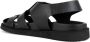 La Conte Zwarte Casual Platte Sandalen voor Mannen - Thumbnail 2