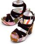 La DoubleJ Power-Printed Medal Wedge Sandalen Meerkleurig Dames - Thumbnail 4