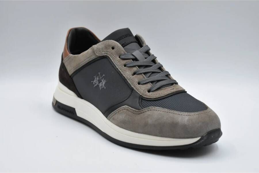 LA MARTINA Grijs Beige Veterschoenen Elegant Comfort Multicolor Heren
