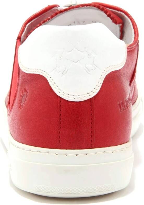 La Martina Italiaanse leren schoenen met rits