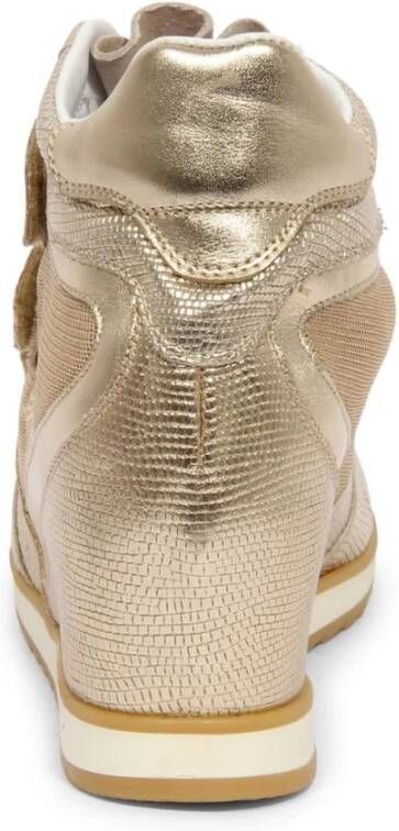 La Martina Metallic Wedge Shoes Luceto Beige