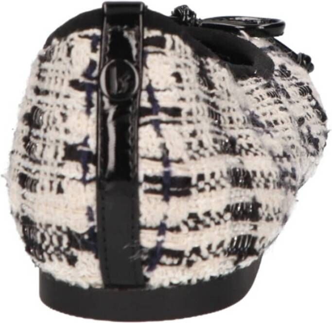 la strada Ballerinas met tweed ruit Multicolor Dames