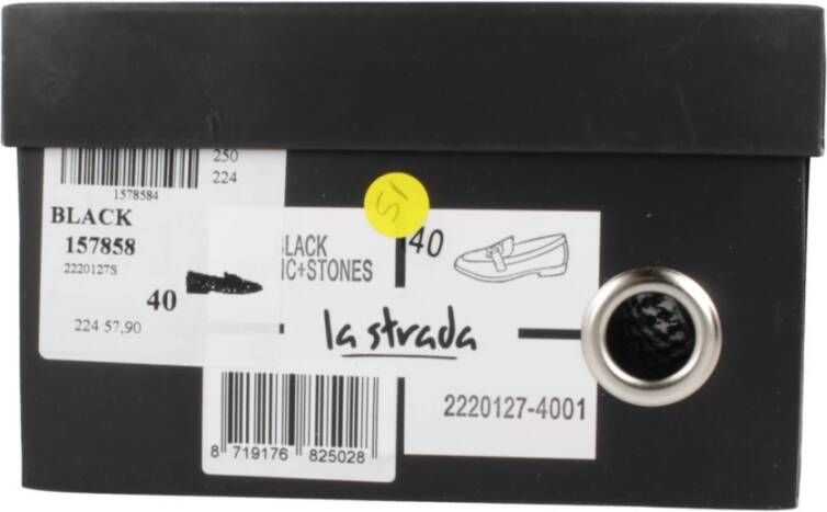 la strada Elegante Dames Loafers Black Dames