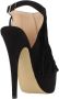 La strada Zwarte Franje Hoge Hak Sandalen Black Dames - Thumbnail 5