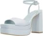 La strada Stijlvolle Gesp Hoge Hak Sandalen Blue Dames - Thumbnail 5
