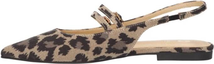 la strada Platte Sandalen Stijlvol Model Brown Dames
