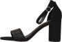 La strada Zwarte Glitter Sandalette met Enkelband Black Dames - Thumbnail 9