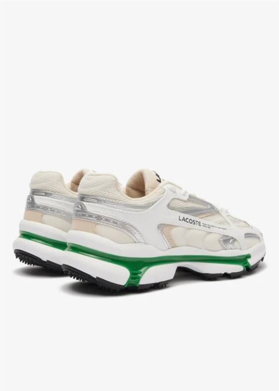 Lacoste Ademende Mesh Sneakers met Reflecterende Accenten White Heren