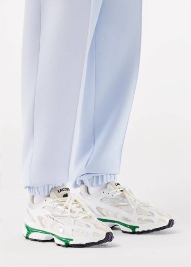 Lacoste Ademende Mesh Sneakers met Reflecterende Accenten White Heren