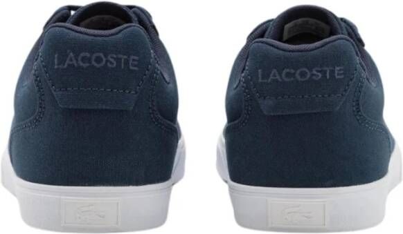 Lacoste Blauwe Canvas Lage Sneakers