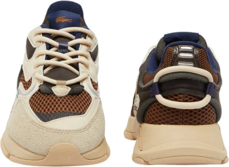 Lacoste Bruine Sneakers voor Mannen Multicolor Heren