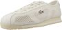 Lacoste Sneakers Club Low 125 4 SFA Off White Light Yellow - Thumbnail 3