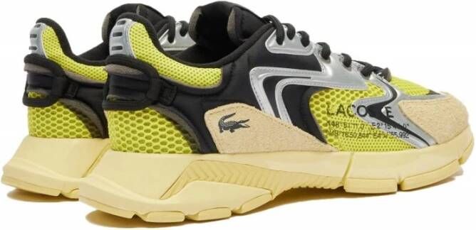 Lacoste Contrast Sneakers L003 NEO Geel Zwart Multicolor Heren