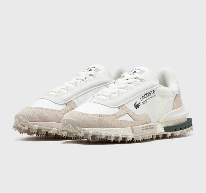 Lacoste Elite Active Sneakers Beige Groen Multicolor Heren