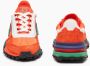 Lacoste Elite Active Textiel Oranje & DK Groene Sneakers Oranje Heren - Thumbnail 6