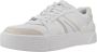 Lacoste Logo Sneaker Mat Leer Zijlabel In reliëf Vetersluiting White Dames - Thumbnail 12